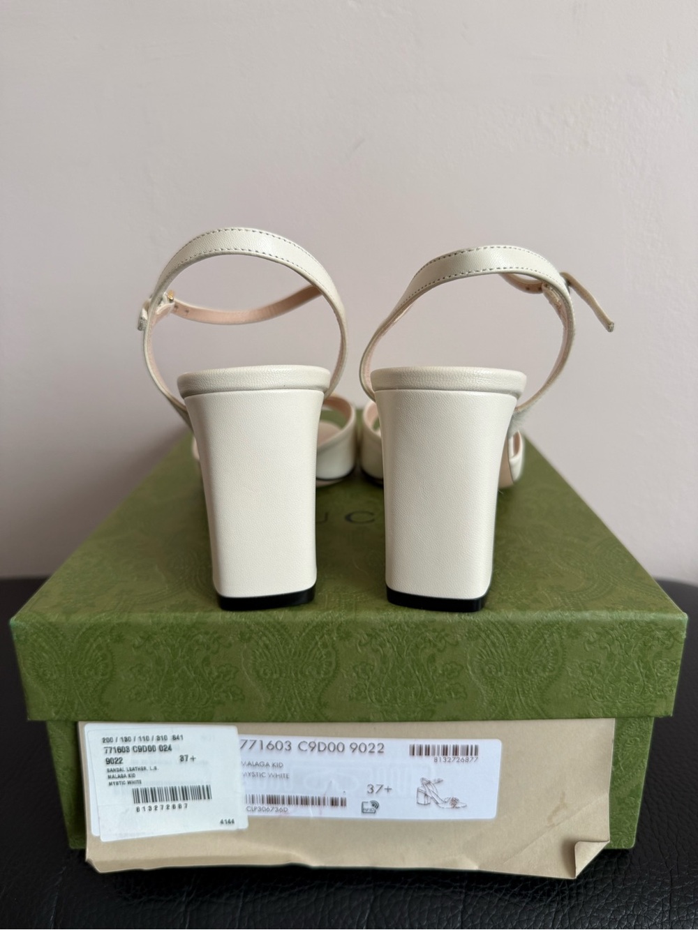 Gucci Women’s Horsebit Block Heel Sandal - Brand New - 37.5 EU / 7.5 US - Picture 7 of 10